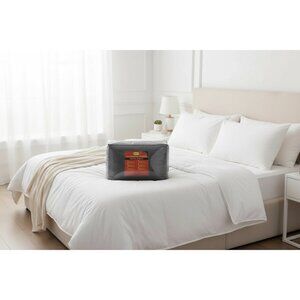 Berkshire PolarFleece Sheets Full Size Gray Medium Warmth 6 Piece Set New